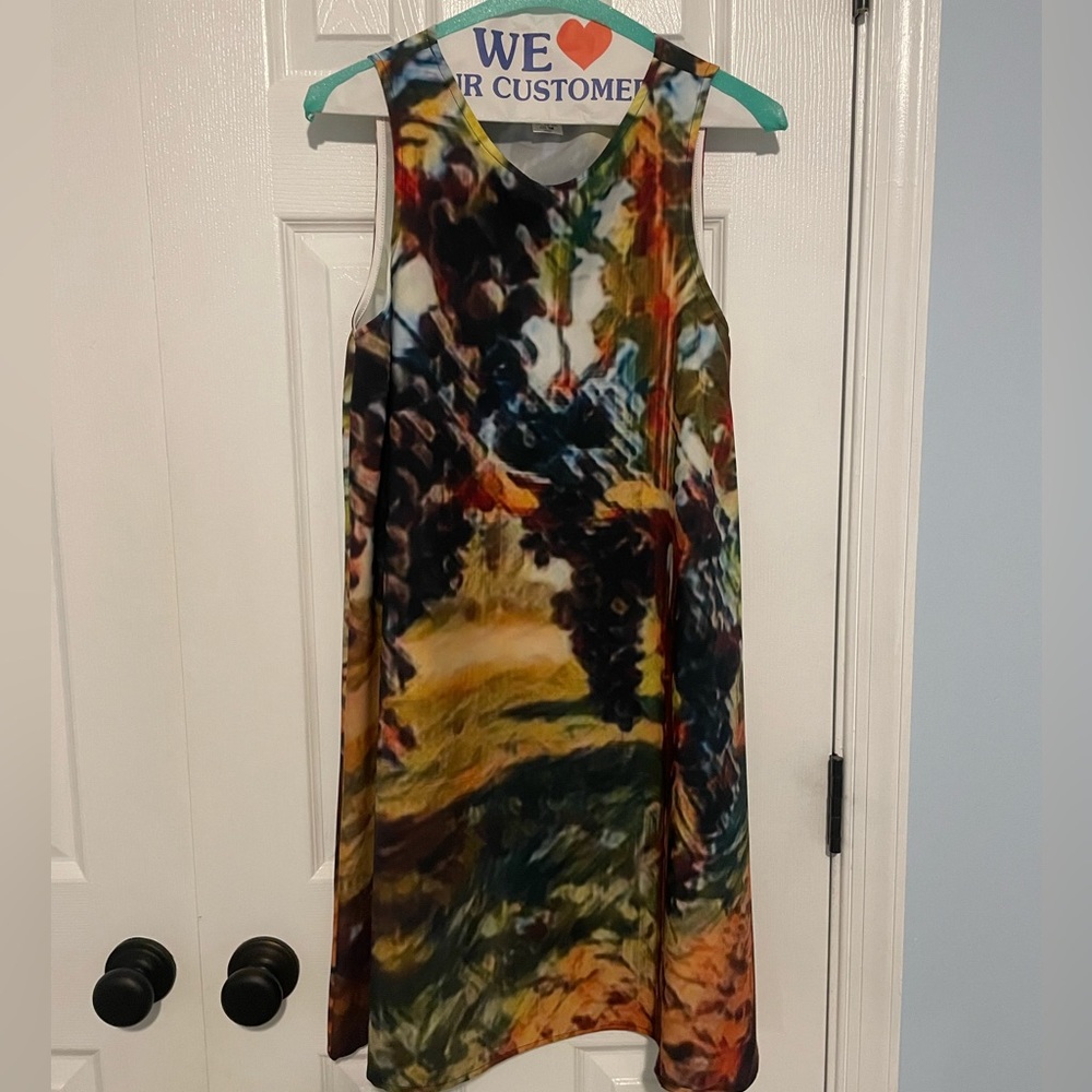 Patterned thigh length dress